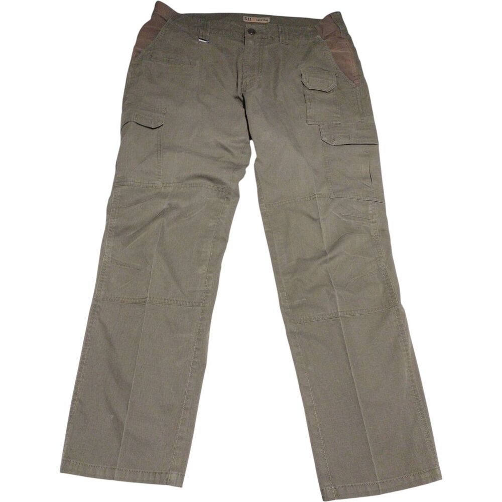 5.11 Tactical Pants Mens 36x32 Green Cargo Ripstop Utility Outdoor Workwear